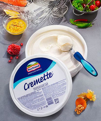 Сыр творожный Hochland "Cremette Professional" , 2 кг БЗМЖ