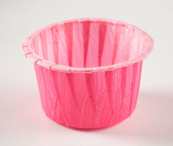 Капсулы для маффинов с бортиком, цвет: розовый, 50*40 мм, 12шт