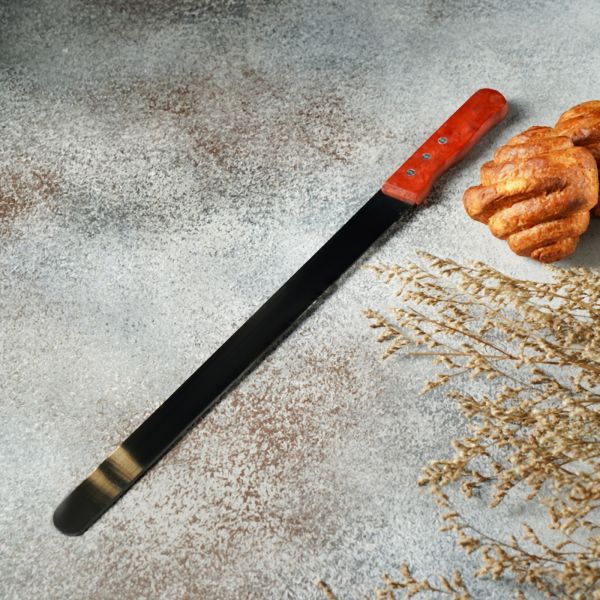 Нож для бисквита ровный край, длина лезвия 35 см.