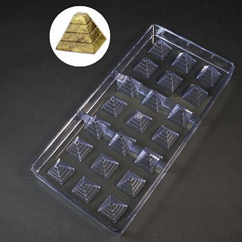 Форма для конфет "Пирамида", 21 ячейка