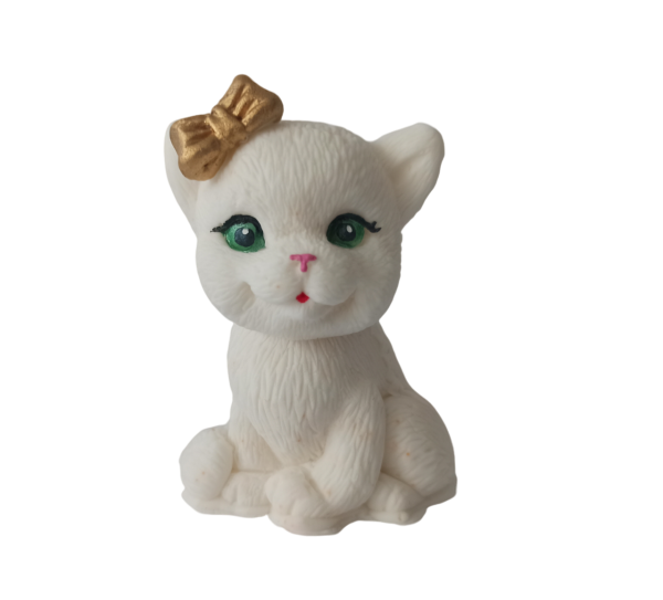 Сахарная фигурка « Котик с бантиком»