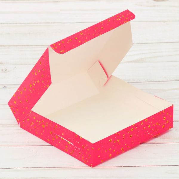 Коробка складная «Маленький повод для радости», 14 × 14 × 3,5 см.