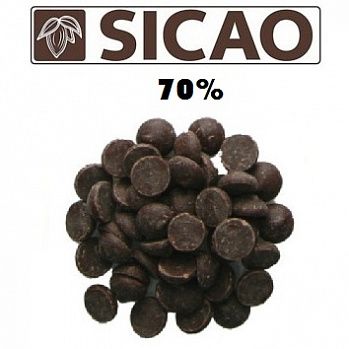Шоколад ГОРЬКИЙ 70% Sicao, 500гр.