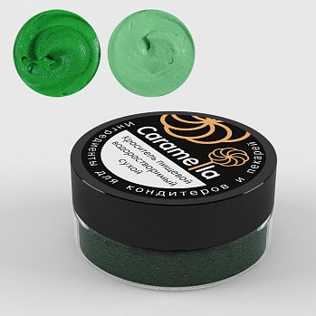 Краситель сухой водорастворимый Caramella Темно-зеленый 20 гр