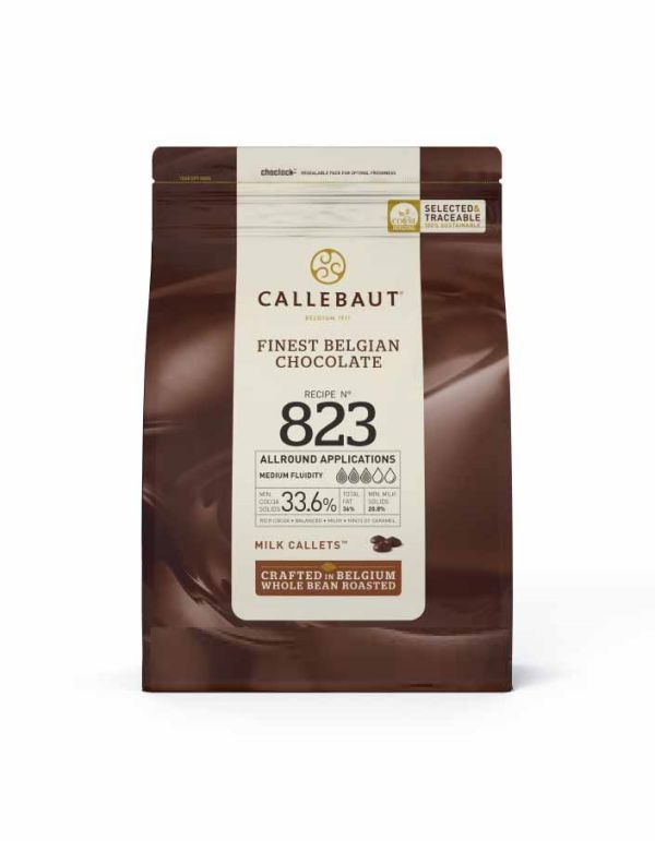 Шоколад Callebaut молочный 33.6% 2500 гр