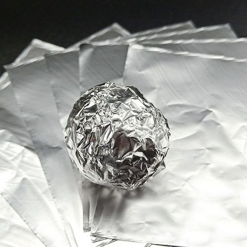 Фольга для конфет 10*10см 100шт., серебро.