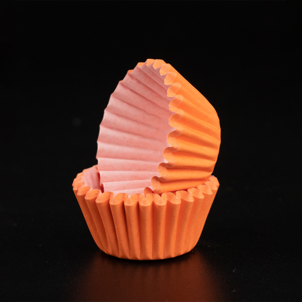Капсулы бумажные для конфет Оранжевые 25*18 мм, 50 шт.