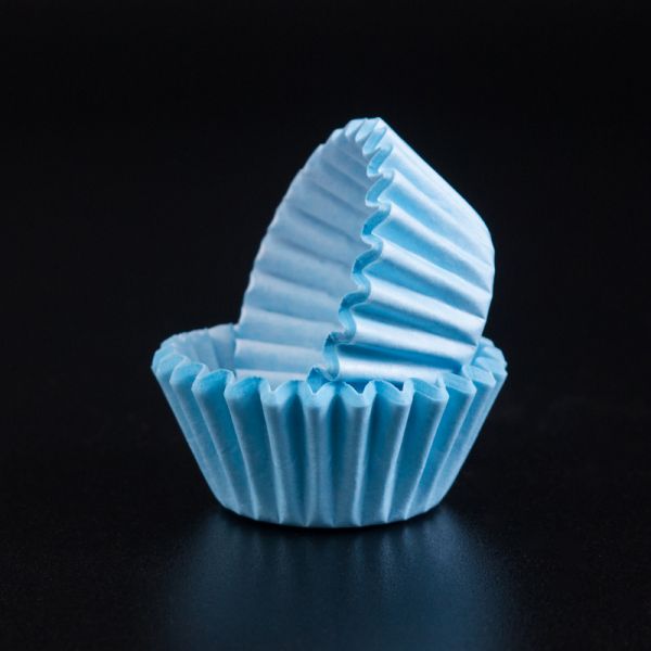 Капсулы бумажные для конфет Голубые 30*23 мм, 50 шт