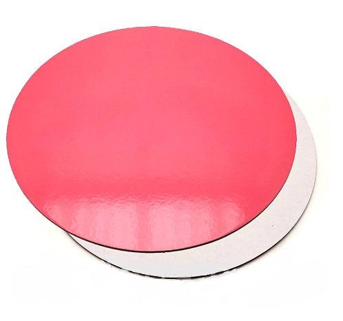 Подложка для торта d-26, 3,2 мм (двухсторонняя розовая/белая)