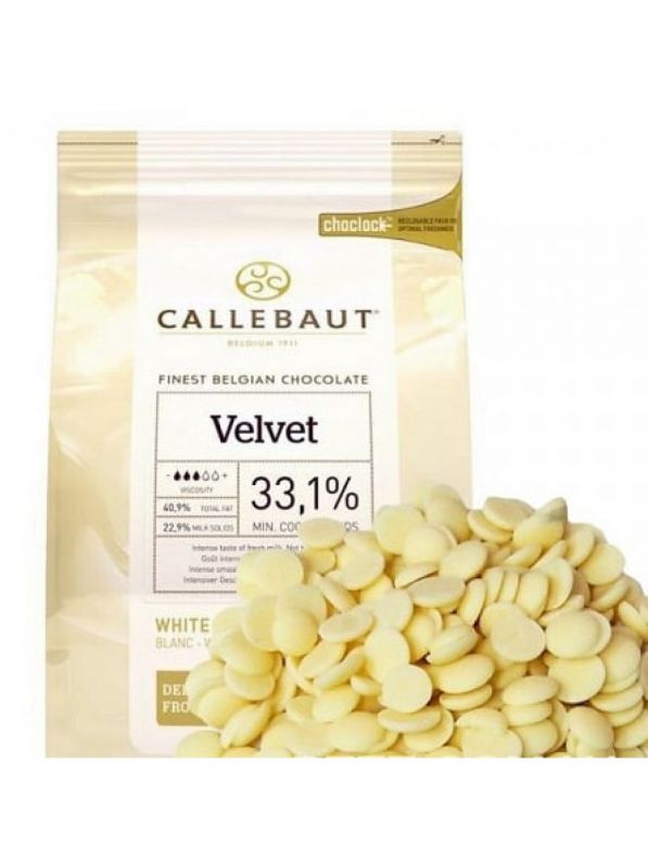 Шоколад Callebaut Velvet (Вельвет) Белый 32% 500 гр.